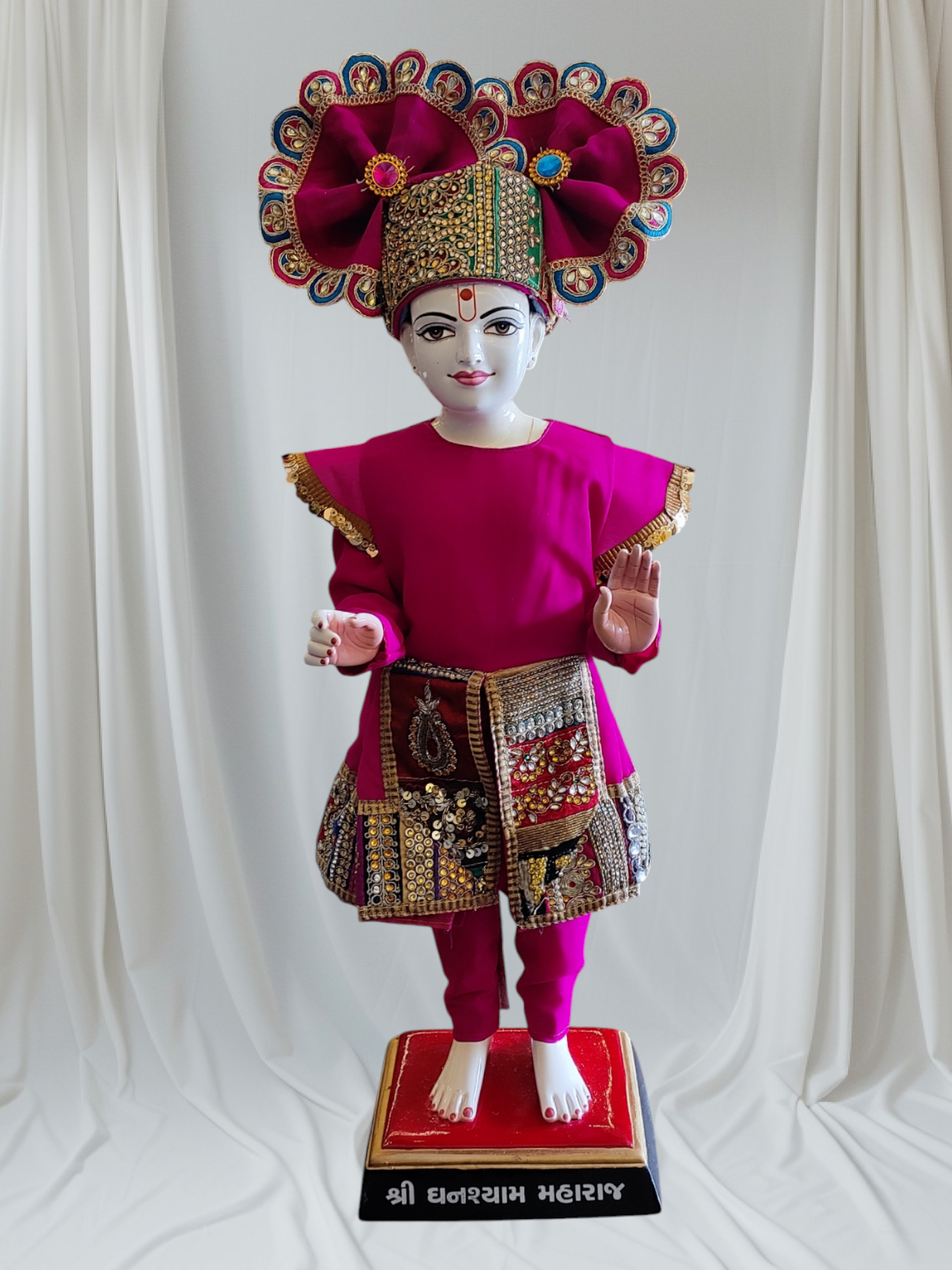 Ghanshyam Maharaj Ji frock style dress Set