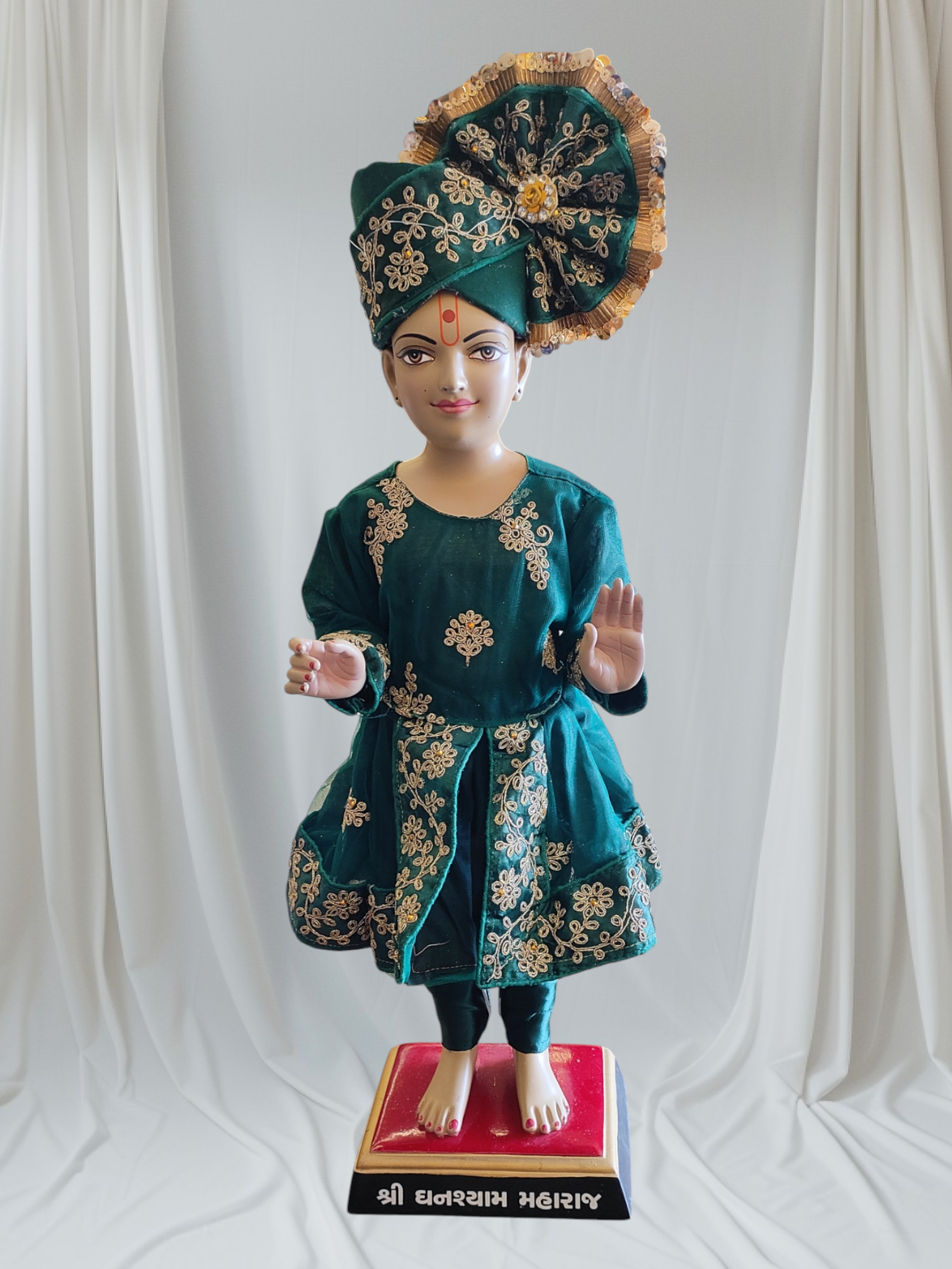 Ghanshyam Maharaj Ji frock style dress Set