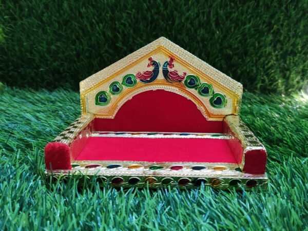 Twin Peacock Decorative Singhasan