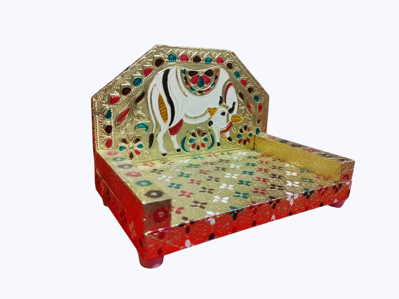 Kamdhenu Cow Designer Singhasan