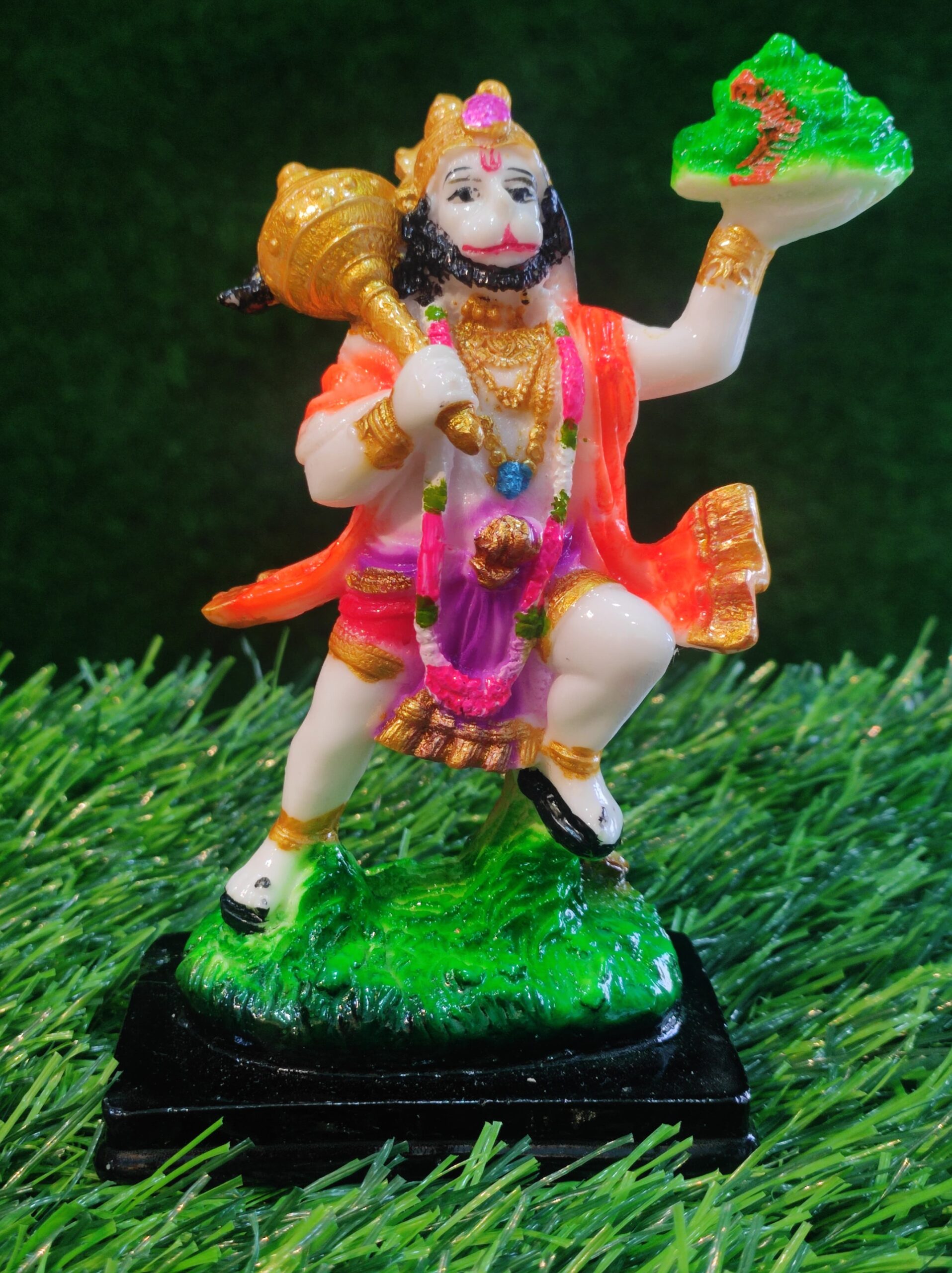 Lord Hanuman Idol with Sanjeevani Mountain | 8′ Inch