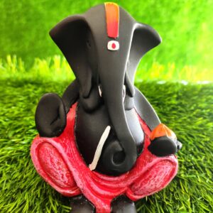 Elegant Black Ganesha Idol | 5' Inch