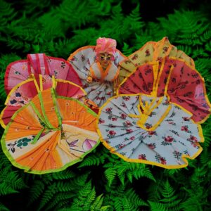 Cotton Printed Laddu Gopal Dress Set - Pack of 4 (Random print)