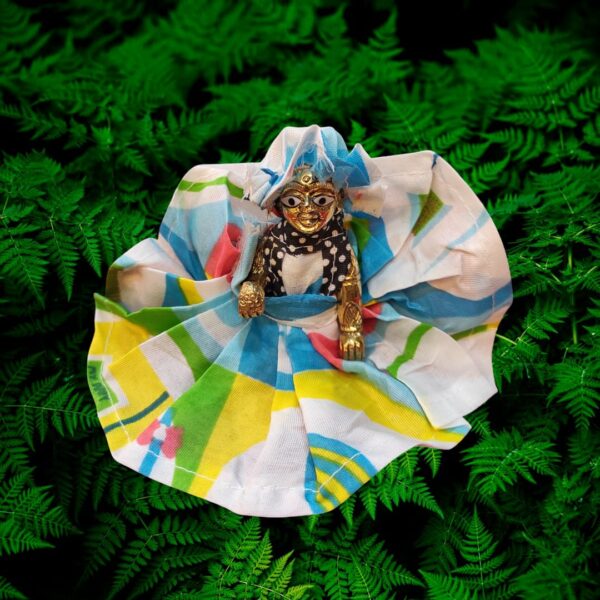 Cotton Printed Laddu Gopal Dress Set - Pack of 4 (Random print) - Image 2