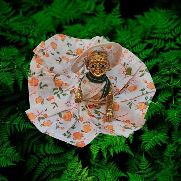 Cotton Printed Laddu Gopal Dress Set - Pack of 4 (Random print) - Image 3
