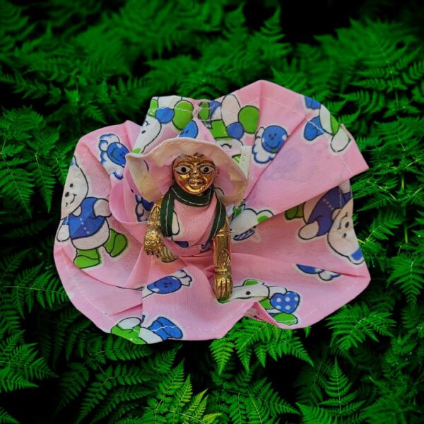 Cotton Printed Laddu Gopal Dress Set - Pack of 4 (Random print) - Image 4