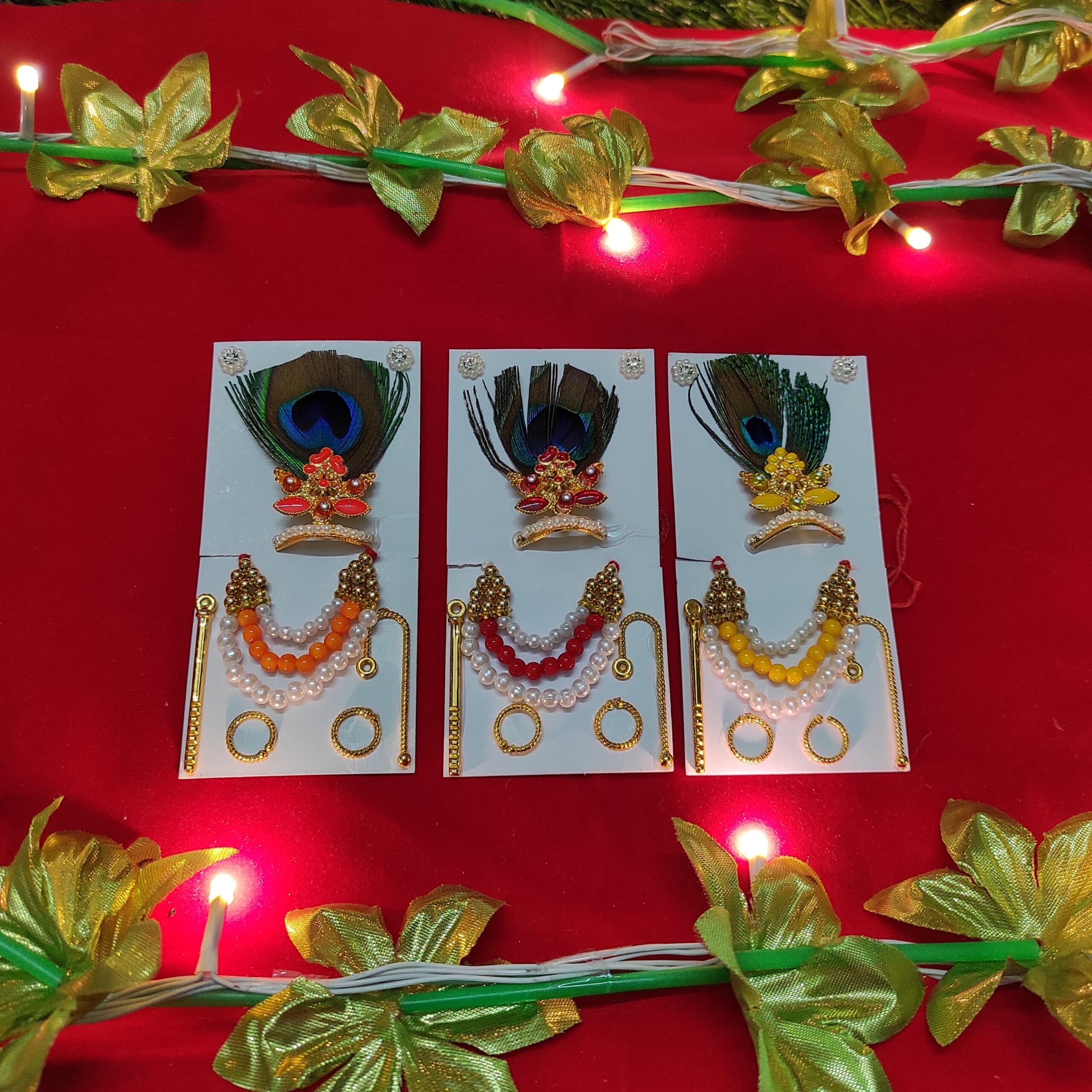 Laddu Gopal full set with mukut, basuri, chadi and kada for suitable size [3-5]