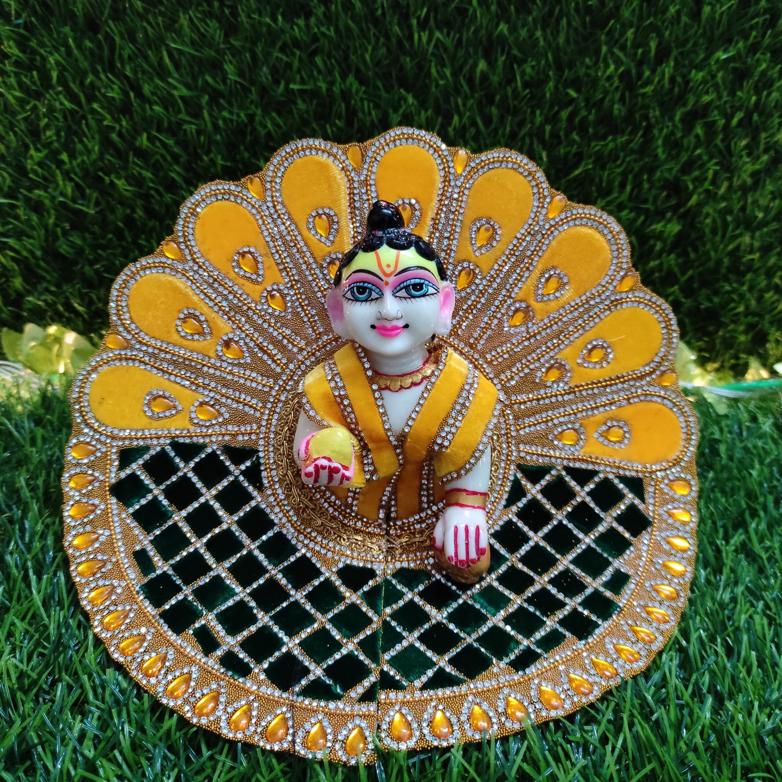 Golden Sunshine Dress for Laddu Gopal