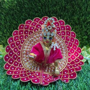 Divine Peacock Lotus Dress for Laddu Gopal