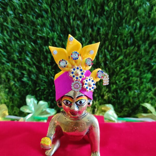 Laddu Gopal Crown style pagdi for suitable size [2-5] - Image 5