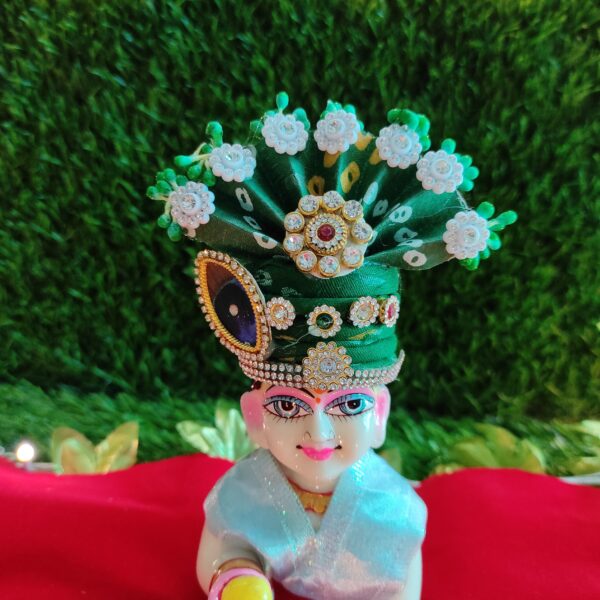 Laddu Gopal bandhani divine pagdi for suitable size [5-6] - Image 6