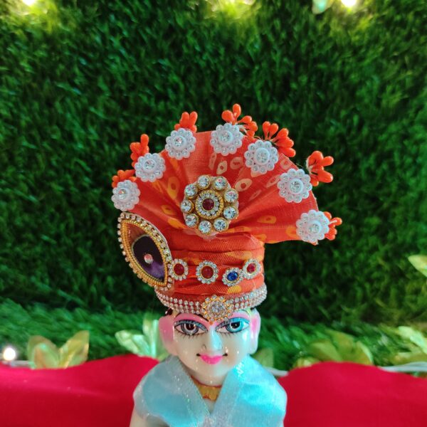 Laddu Gopal bandhani divine pagdi for suitable size [5-6] - Image 5