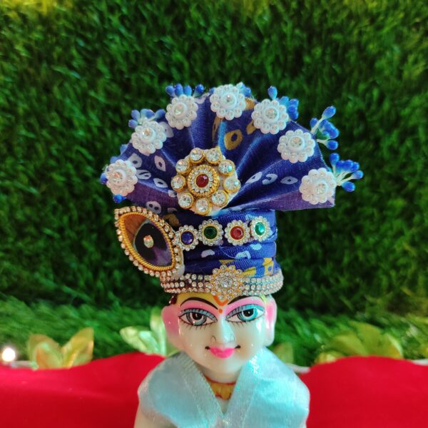 Laddu Gopal bandhani divine pagdi for suitable size [5-6] - Image 4