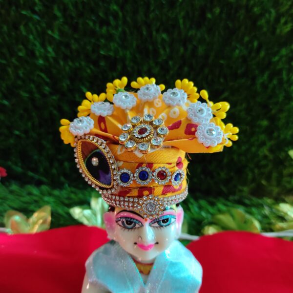 Laddu Gopal bandhani divine pagdi for suitable size [5-6] - Image 3