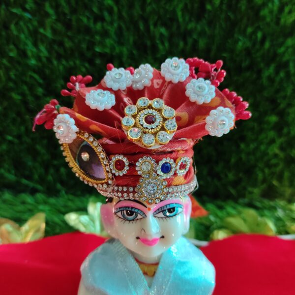 Laddu Gopal bandhani divine pagdi for suitable size [5-6] - Image 2