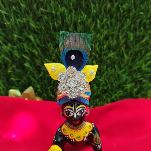 Laddu Gopal mor-pankh pagdi for suitable size [4] - Image 4