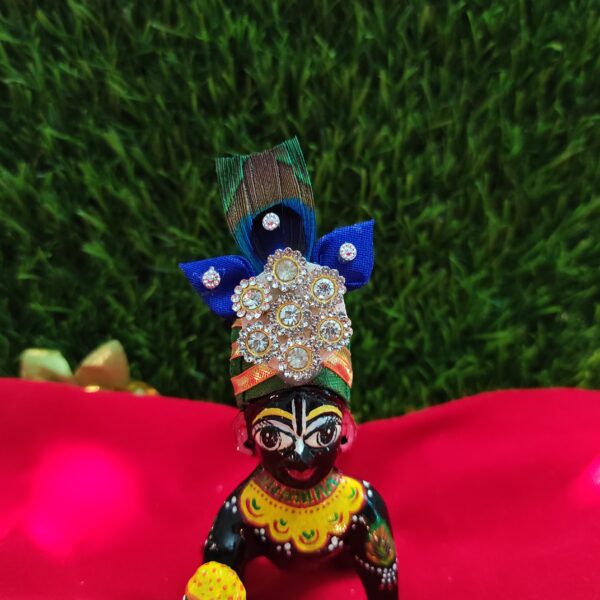 Laddu Gopal mor-pankh pagdi for suitable size [4] - Image 3