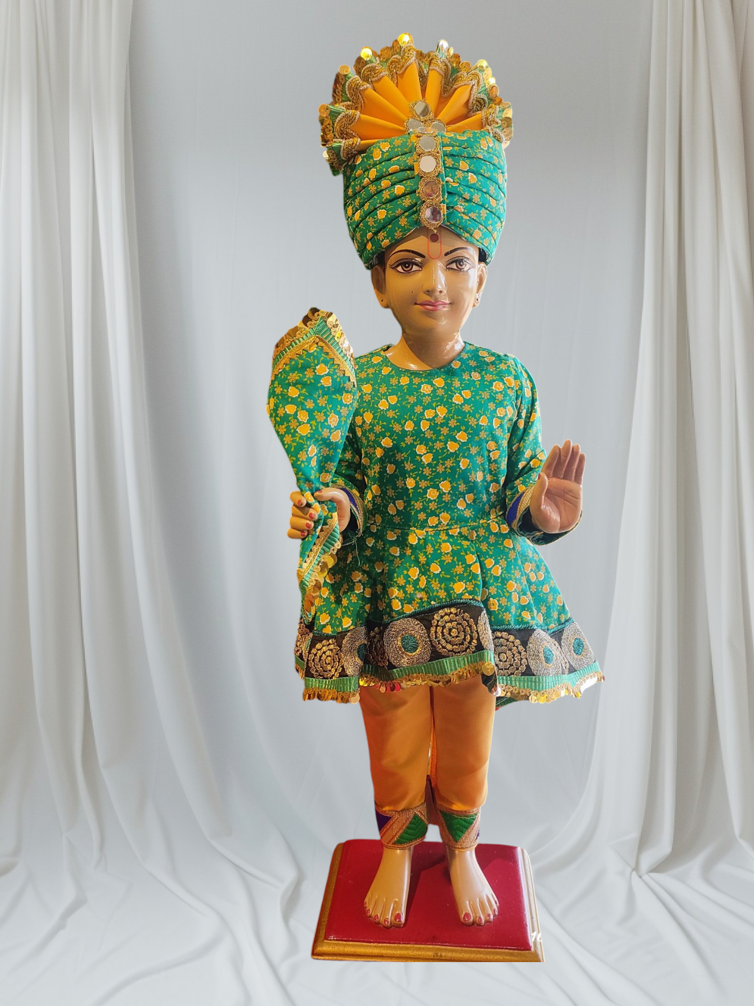 Ghanshyam Maharaj Ji dress set | Frock type
