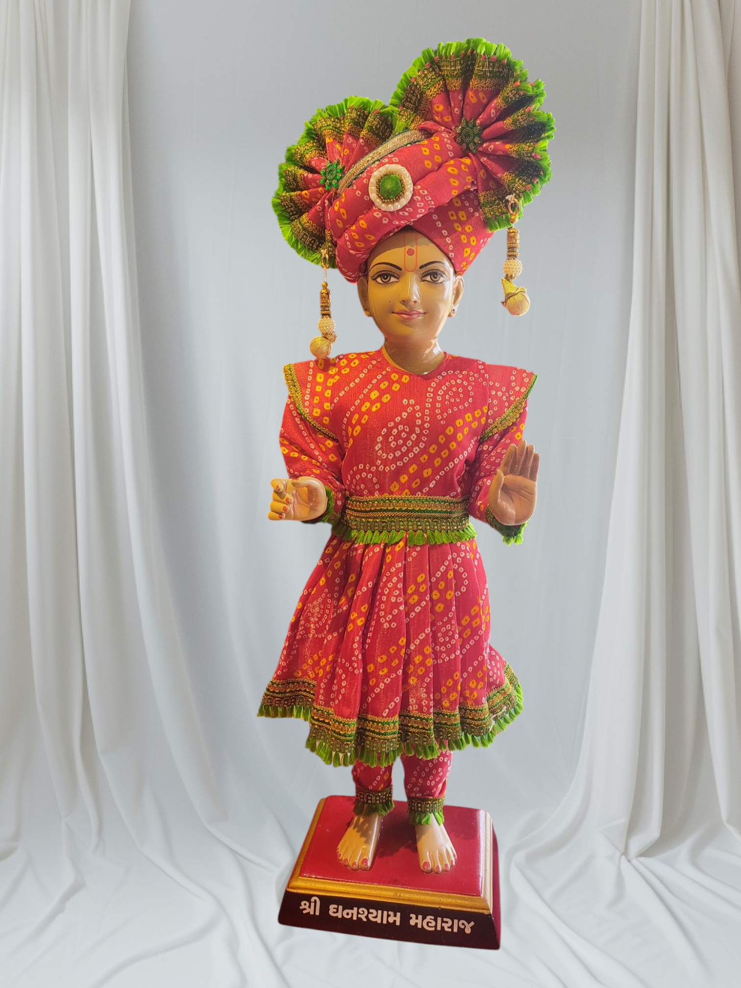 Ghanshyam Maharaj Ji dress set | Frock type