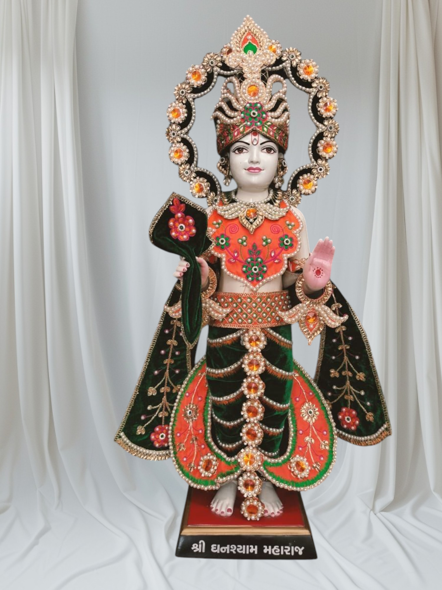 Ghanshyam Maharaj Ji dress set | Royal Dress set