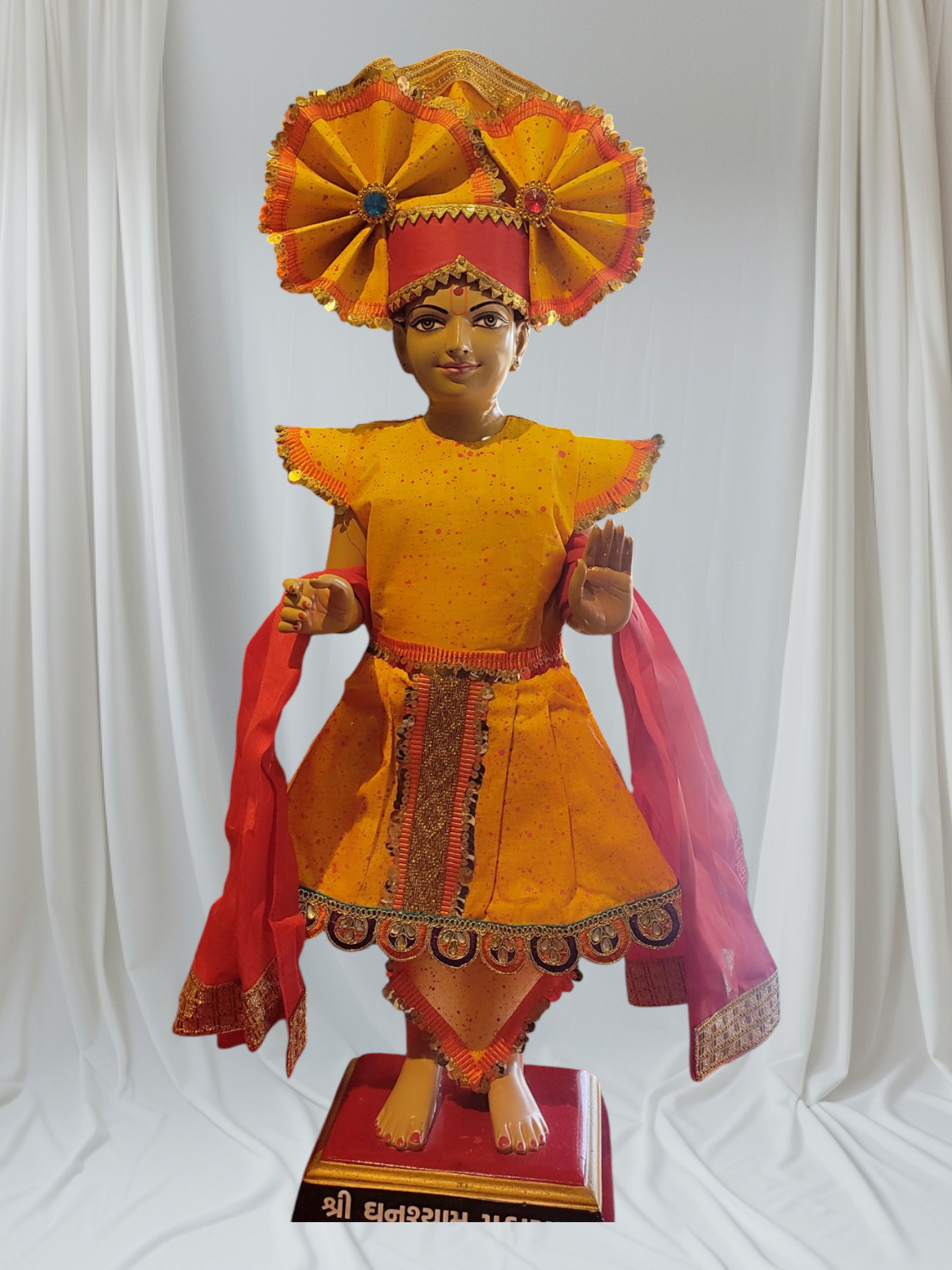 Ghanshyam Maharaj Ji dress set | Frock style