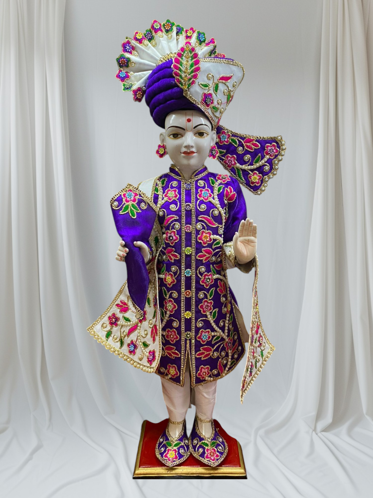 Ghanshyam Maharaj Ji dress set | Sherwani Style