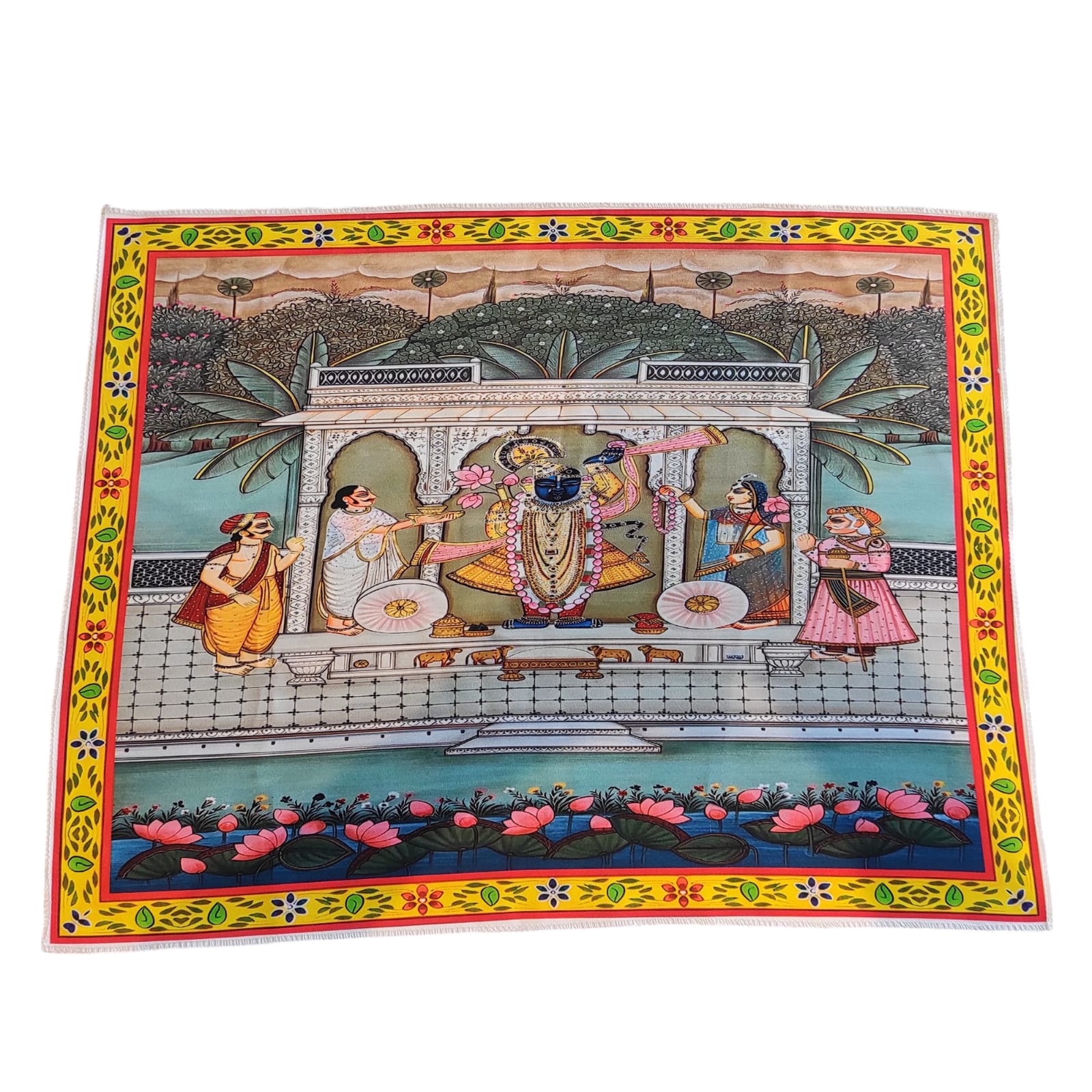 Pichwai | Lord Shrinathji being adorned by his devotees
