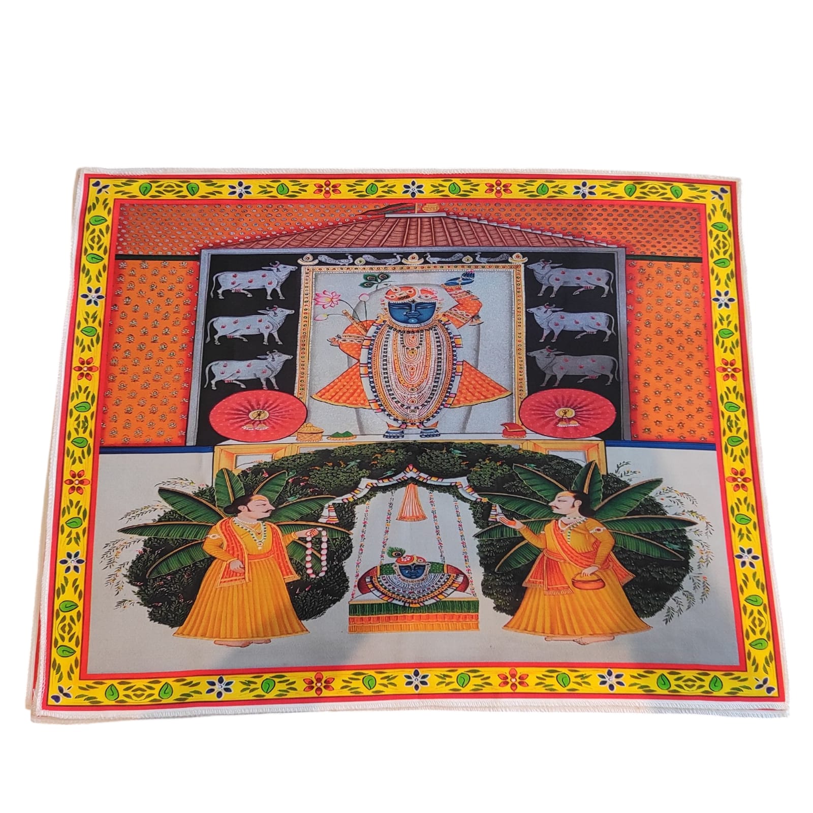Pichwai | Shrinathji in a majestic shrine setting