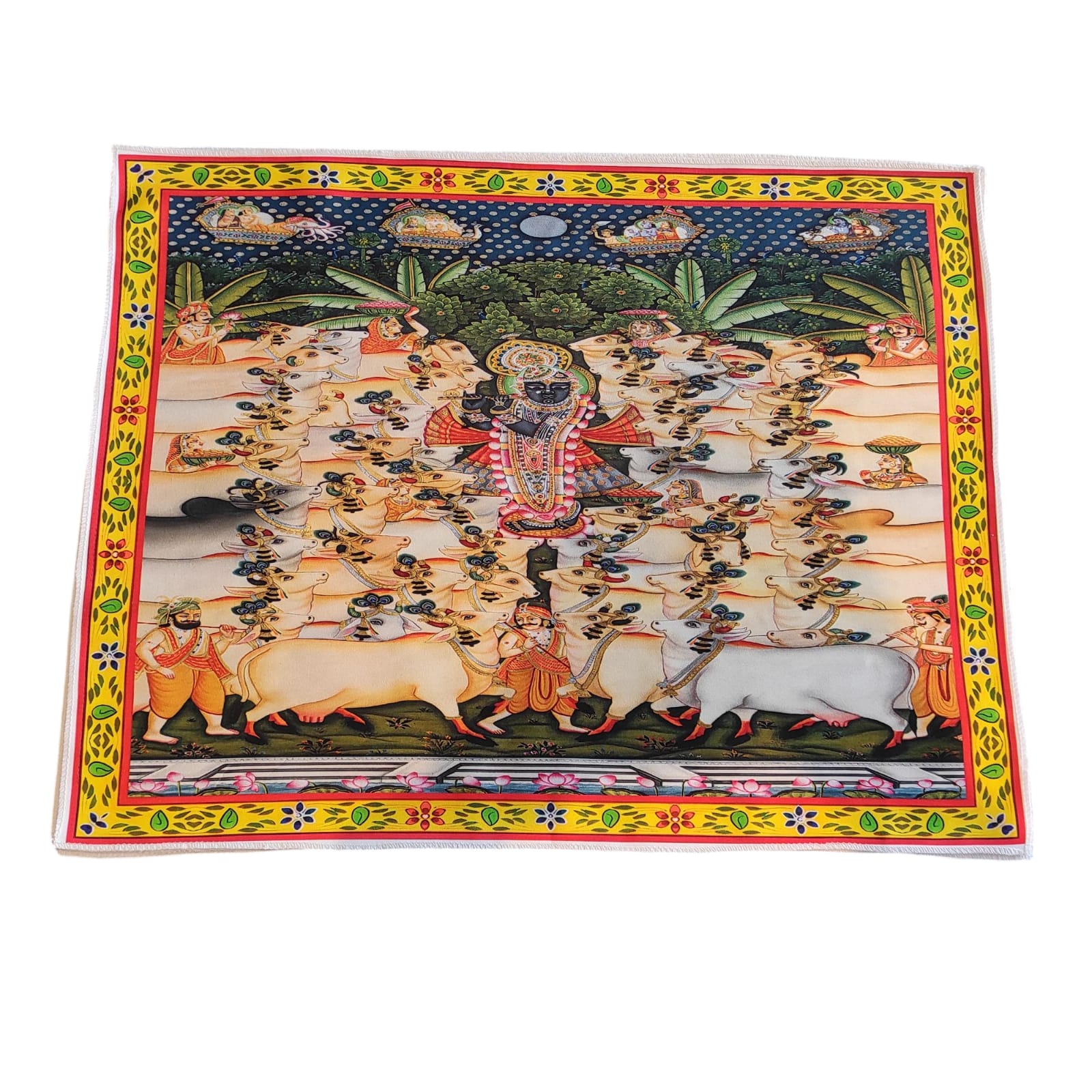 Pichwai | Grand gathering of sacred cows with Krishna Ji